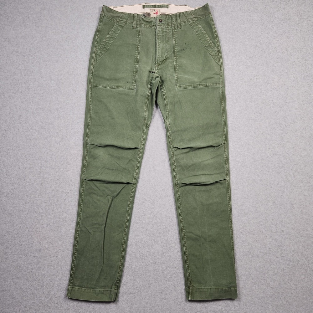 Relwen Pants 32x30 Olive Green Military Supply Utility Articulated Knee *FLAW